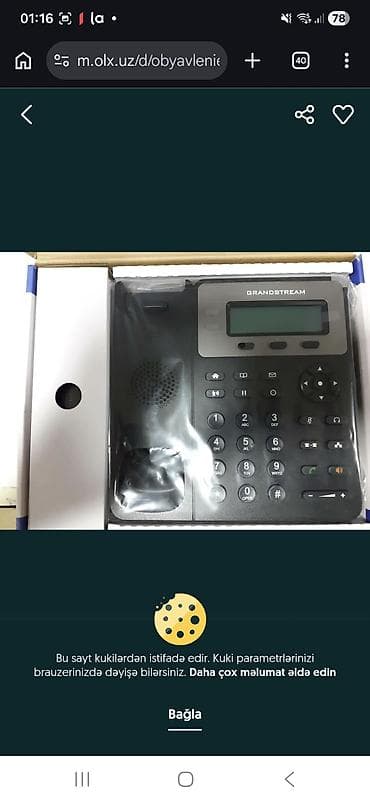 Digər ev dekoru: GXP1620 seriyalı IP telefondur.Qiymet 40 manat. Satişda 90 manatdir — 2