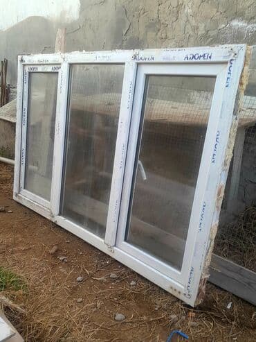 Материалы для кровли крыш: PVC pəncərə bloku en1.80 uz 1.15 - Brend: ADOPEN profilli PVC - — 1