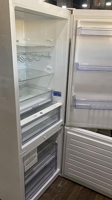 2 qapili soyuducu: Aşağıdan donduruculu, ağ rəngli iki qapılı soyuducu. Xüsusiyyətlər: - — 2