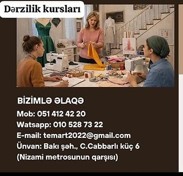 ad gunu dekorlari: Dərzilik kursları Peşəkar dərzilik öyrənmək istəyənlər üçün nəzərdə — 1