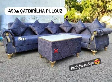qupka: Künc divan, Yeni, Açılmayan, Bazasız, Nabuk, Şəhərdaxili pulsuz çatdırılma — 4