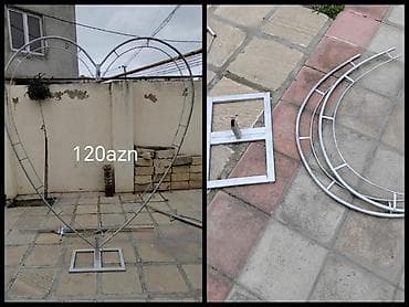 Dekorativ metal karkaslar – tədbir və fotosone üçün - Ürək formalı