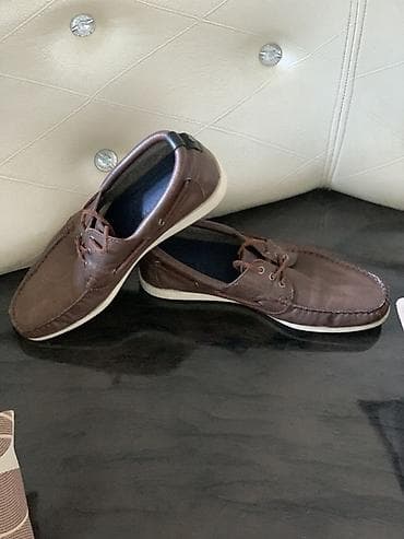 Kişi mokasinləri – qəhvəyi rəng - Üst material: yumşaq dəri effekti