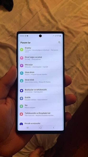 iphone 8 silver: Samsung Note 10, rəng - Qara, Barmaq izi — 4