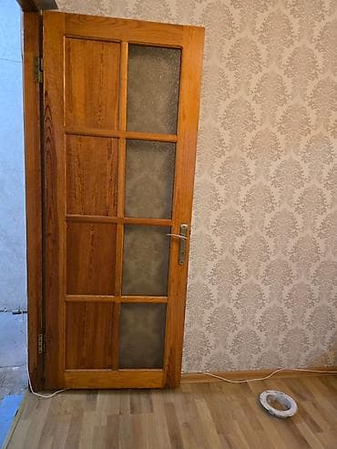 qapi avropa: Şüşəli taxta otaq qapıları - Material: təbii ağac (isti — 5