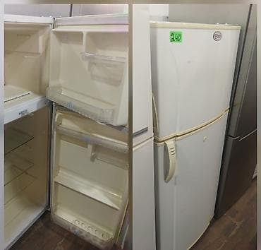 İki qapılı soyuducu - Rəng: ağ, bej detal və tutacaqlarla - Üst — 1