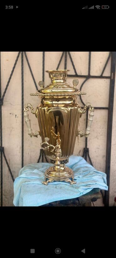 Qədim xalçalar: Qədim samovar, 1870 il, Mis, Vəziyyəti: Əla — 2