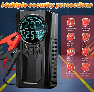 Çoxfunksiyalı Portativ Hava Kompressoru – rəqəmsal manometrli