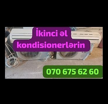İkinci əl kondisionerlərin satışı. Hər kvadrat da idyal vəziyətdə