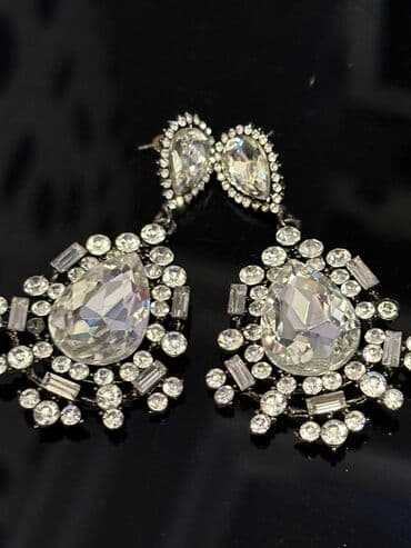 золотые комплекты с бриллиантами в баку: Ag qaşli sirqa — 1