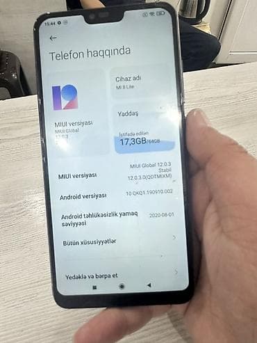 irşad electronics xiaomi redmi note 8: Xiaomi Mi 8 Lite, 64 GB, rəng - Qara, 
 Barmaq izi — 2