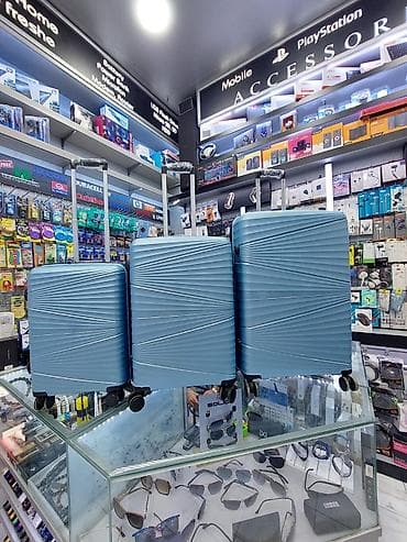 Çamadanlar: Sərt korpuslu səyahət çemodanları – 3-lü dəst - Material: yüngül və — 1