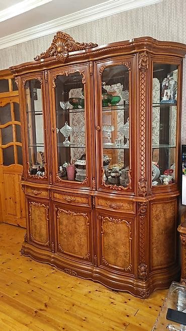 seyf dolab: Klassik üslubda vitrin-bufet - Material: keyfiyyətli ağac əsaslı — 2