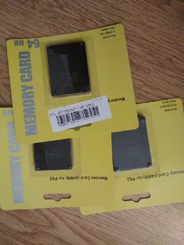 жёсткий диск новый: Playstation 2 memory card . Təzədi, hec işlənməyib, 20 manat — 1