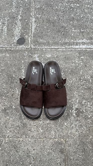 sepler 2020: Unisex slayd sandaletləri – Diyi a Lan - Rənglər: qara və qəhvəyi - — 2