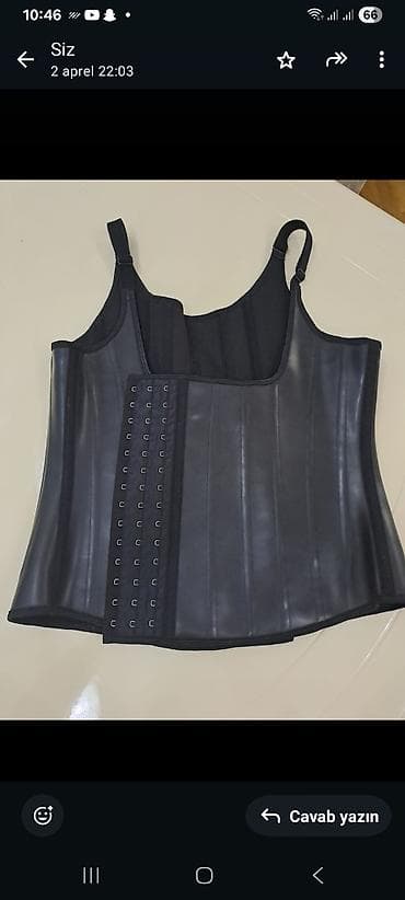 uzun kurtka: Qadın bel formalaşdıran korset – qara rəng - Model: çiyin askılı — 2