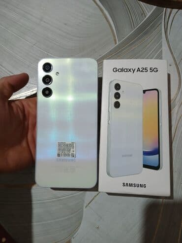 Samsung Galaxy A25, 128 GB, rəng - Ağ, Barmaq izi