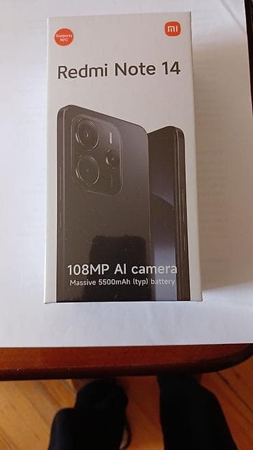 Məhsul: Xiaomi Redmi Note 14 (qutu üzərindəki məlumatlara əsasən) -