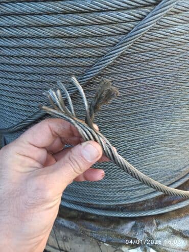 Обои: Lift trosu 10 mm. Polad tros (polad məftil kəndir) – barabanla. Lift — 1