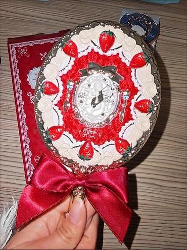 Digər ev dekoru: Güzgü Masaüstü, Oval, Makiyaj üçün, Naxışlı — 1