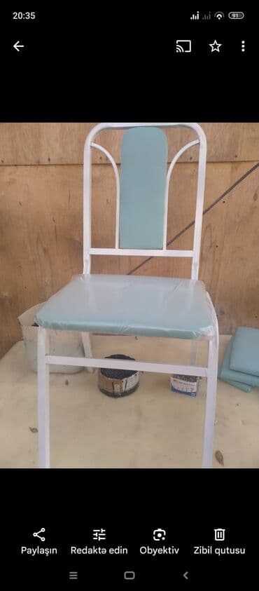 stol və stul dəstləri: Yeni, Sadə stul, Metal, Azərbaycan — 7