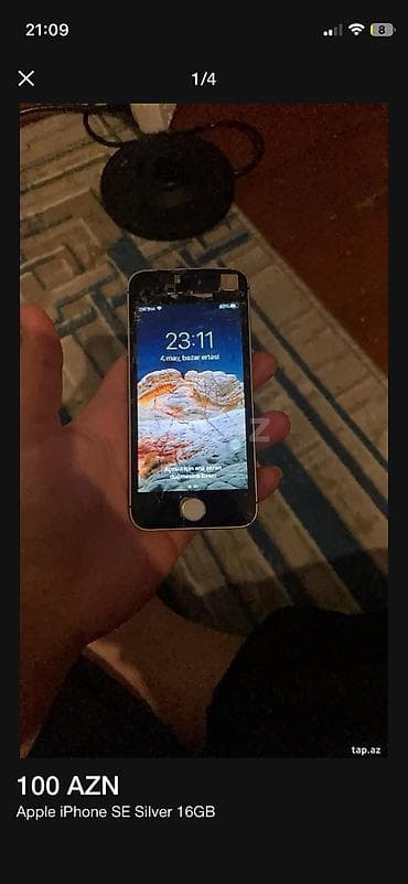 2 el iphone: IPhone SE, 32 GB, Gümüşü — 1