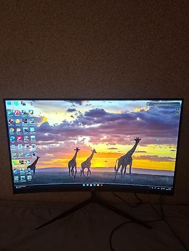 комп: Oyun və iş üçün tam masaüstü PC seti Tərkib: - Sistem bloku: Şüşə — 1