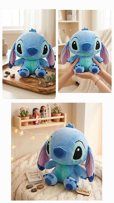 mc oyuncaq: 💙 Yumşaq Stitch — uşaqlar və böyüklər üçün ideal hədiyyə! 🥹✨ Sevimli — 4