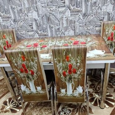 телефон флай 510: *Hazır elde olan* ✔️Türk istehsalı🇹🇷 ✔️Kuxna üçün stol stul dəsti ✔️ — 23