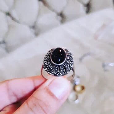 tək qaş: Üzük, Gümüş, 925 Əyar — 4