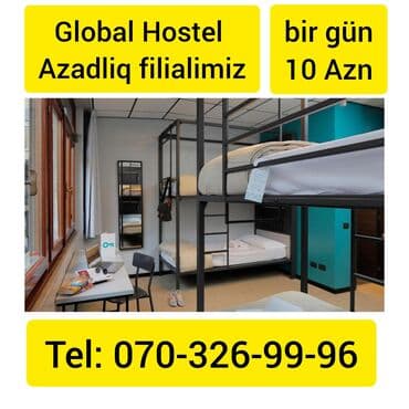 nəsimi metrosu: Global Hostel Azadliq filialimiz,yeni açildi,hostelimiz Bakida — 1