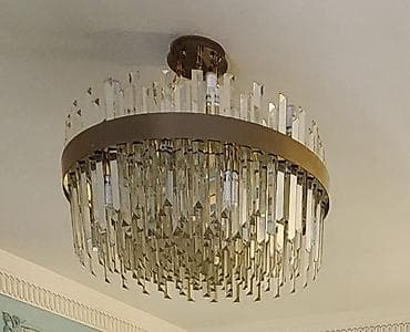 Çılçıraq, 10 və daha çox lampa, Metal