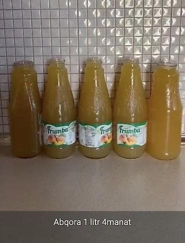 Məhsul: Abqora (üzüm şirəsi – turş şirə) Həcm: 1 litr Qiymət: 4 manat