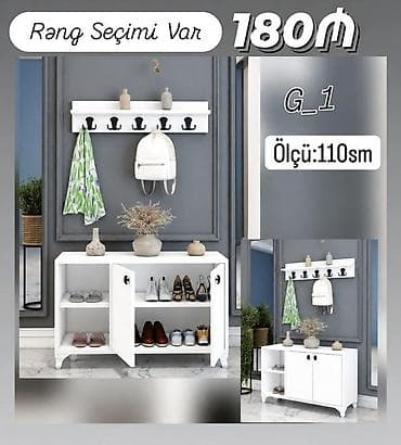 divar skaflari: Yeni, 2 qapılı, Açılan, Düz dolab — 1