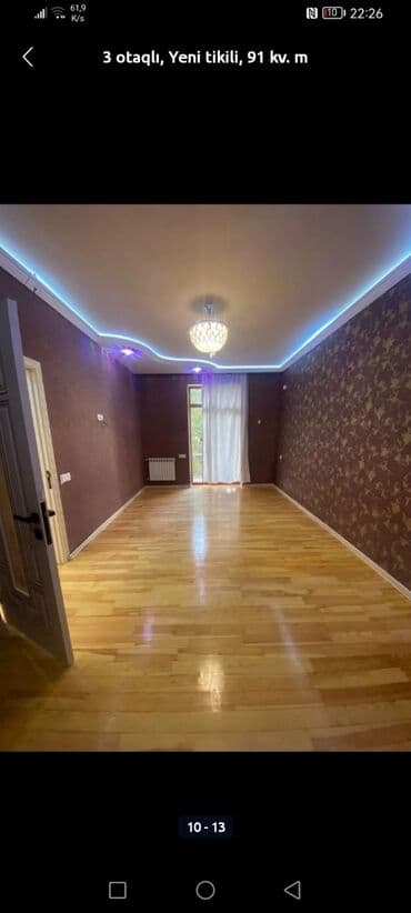 4 комнатные квартиры: 3 otaqlı, Yeni tikili, 91 kv. m — 9