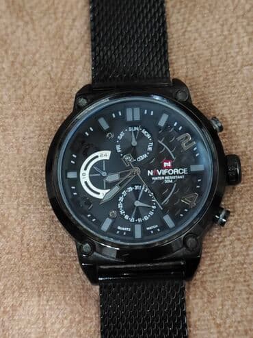 qol alti qaralmasi ucun krem: İşlənmiş, Qol saatı, NaviForce, rəng - Qara — 1