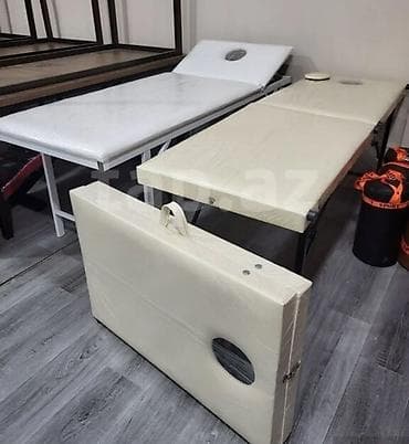 qatlanan çarpayi: Masaj kuşetkası, Qatlanan, rəng - Süd rəngi — 2