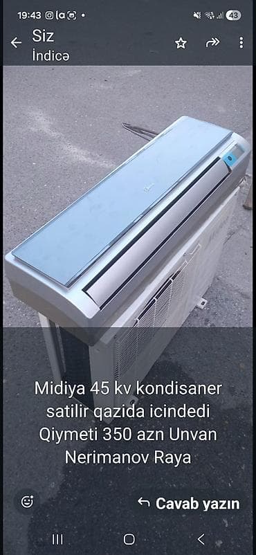 Kondisioner Midea, 40-45 kv. m, Split sistem