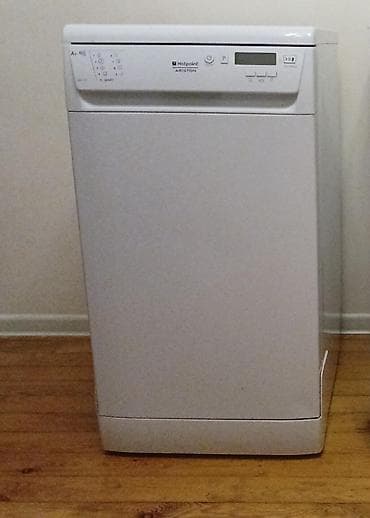 аристон: Посудомойка Hotpoint-Ariston, Узкая (45 см), Б/у — 1
