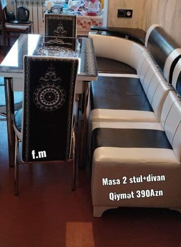 mətbəxt masaları: Ən çox satılan metbex dəstlərinden😍 Masa 2 stul+kunc divan cemi 390 — 2