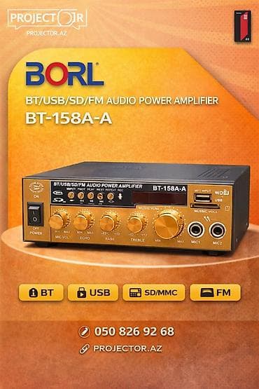 BORL audio gücləndiriciləri – çoxmənbəli giriş, səs idarəsi və