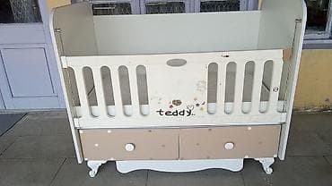 boru: Uşaq beşiyi – “Teddy” dizaynlı, çekmecəli model - Material — 1