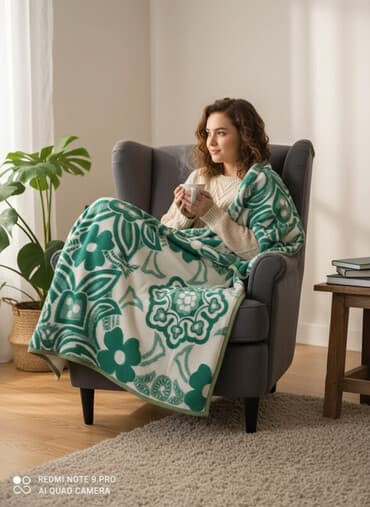 Balış üzləri: Rəng - Yaşıl Yun Pled, Ünvandan götürmə — 2