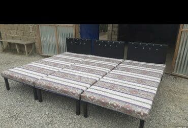 Bağ, çöl mebeli: Çarpayı təzə Hazırları var Çatdırılma var Bir nəfərlik 60 manat İki — 1