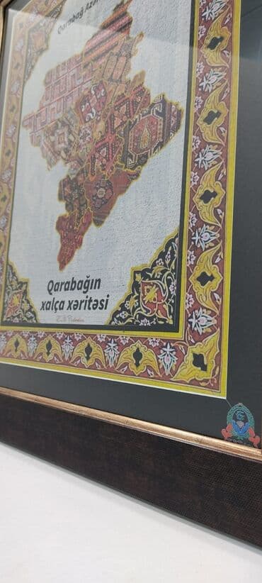 abşeron xəritəsi: Qarabağin xalça xəri̇təsi̇
ölçüləri 31#39 sm və 59 #50 sm — 9
