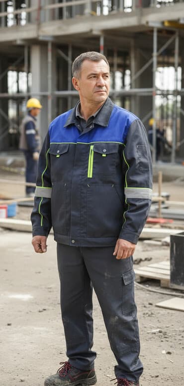 Peşəkar iş gödəkçəsi və fərqli rənglərdə iş geyimləri - Model