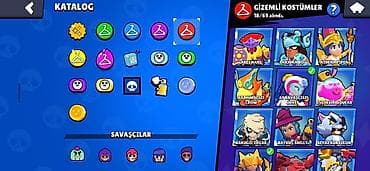 детское шоу: Brawl Stars oyun hesabı – yüksək səviyyəli profil - Kupa yolu — 5