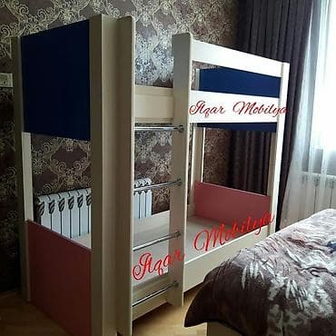 evcil mobilya: Oğlan və qız üçün, Yeni, Çarpayı, Matrassız, Siyirməsiz, Laminat — 1