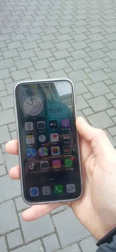 iphone 11 2ci el: IPhone X, 64 GB, Gümüşü — 2