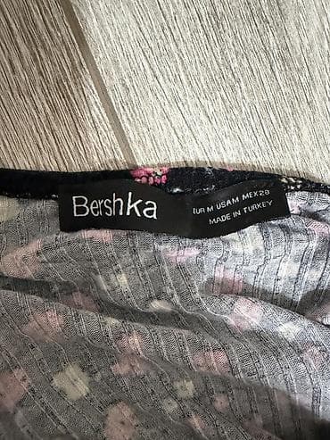 bağlı sandallar: Gündəlik don, Midi, Bershka, M — 2